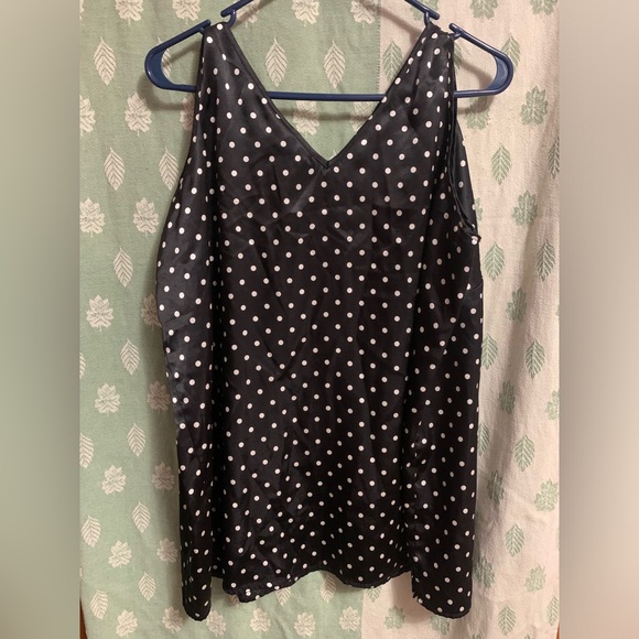Women’s Solange Satin Black Polka Dot Blouse (Size 14/16) - Picture 3 of 3